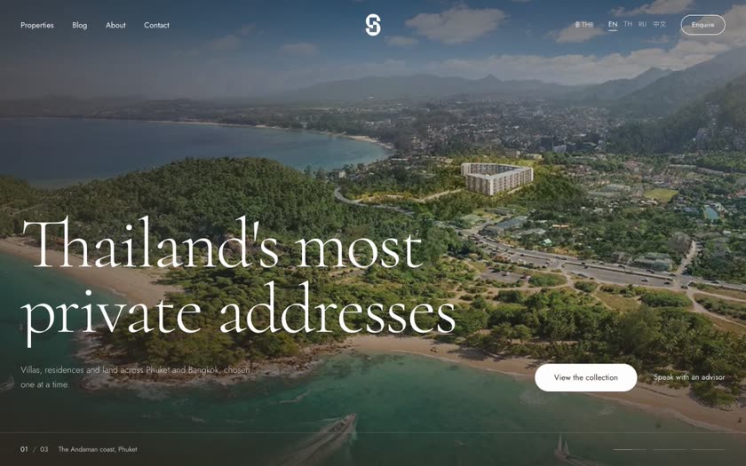 JSP Real Estate website homepage